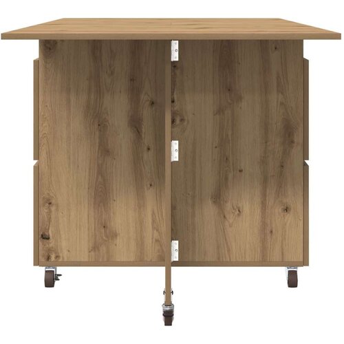  Blagovaonski stol 2 pcs 140 x 80 x 77 cm Konstruirano drvo Slike