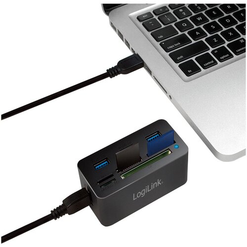 Logilink CR0042 laptop dock /port replicator Wired USB 3.2 Gen 1 (3.1 Gen 1) Type-A Black Slike