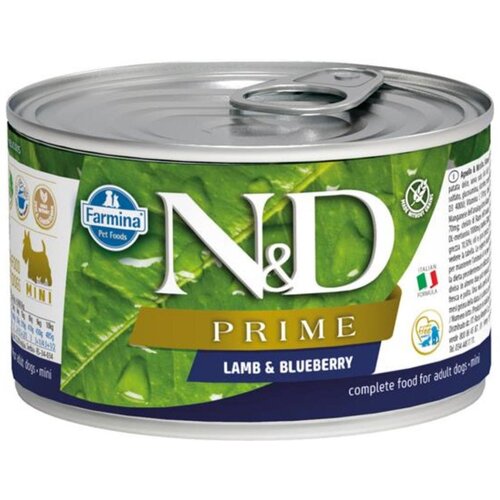 N&d vlažna hrana za odrasle pse, jagnjetina i borovnica, 140g Slike