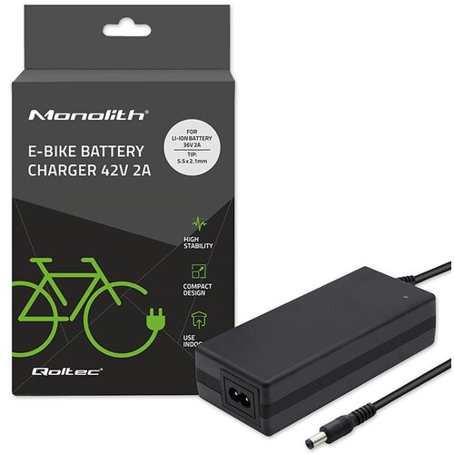 Qoltec 50760 Charger for e-bike batteries 36V | 42V | 2A | 5.5*2.1 Cijene