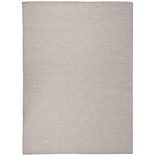VidaXL zunanja preproga plo&amp;scaron;čato tkanje 200x280 cm taupe Slike