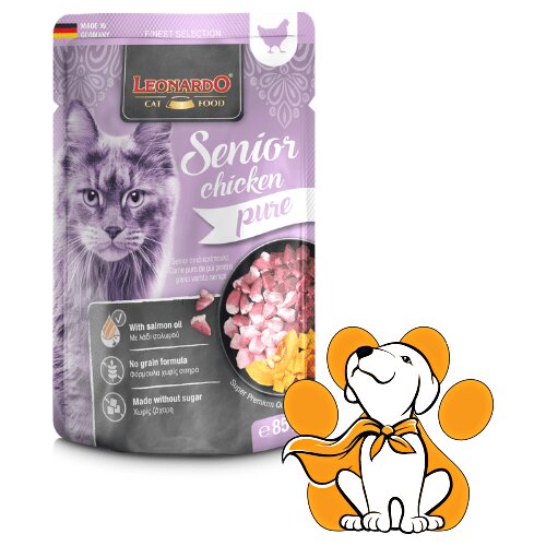 Leonardo Finest Selection Senior Chicken Pure 85g, Vlažna Hrana Za Starije Mačke Cene
