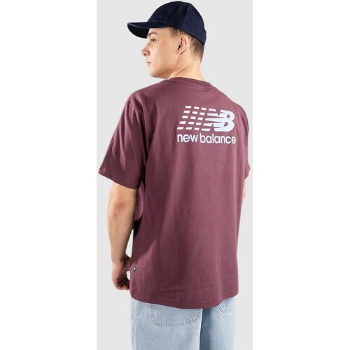 New Balance Athletics Multi Color Logo T-shirt faded plum Cene