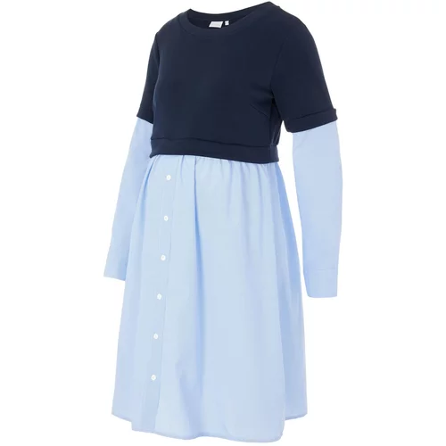 Mamalicious Košulja haljina 'Vera' mornarsko plava / svijetloplava