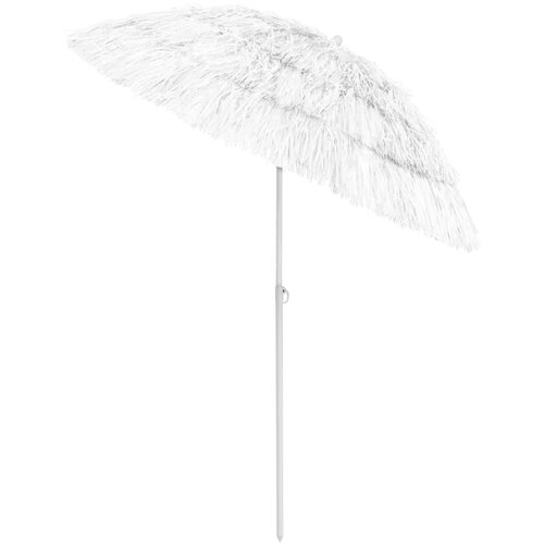  Suncobran za plažu Hawaii bijeli 180 cm Slike