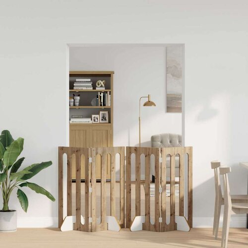  Zložljiva ograda za hišne ljubljenčke 4 pcs Obrtni Hrast, (5000232790) Cene