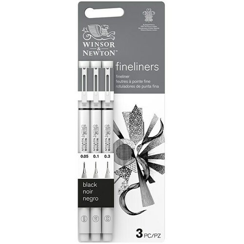 WINSOR & NEWTON Set flomastera za tehničko crtanje Fineliner X3 Small (Crna, 3 -dij.) Cijene