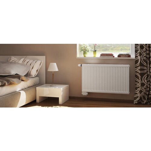 Korado radiator VKU TIP 11 s spodnjim priklopom, vi&amp;scaron;ina: 400 mm, &amp;scaron;irina: 700 mm, levi priklop Slike