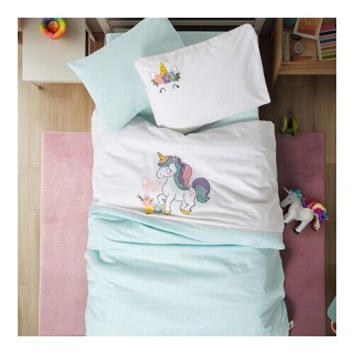DEKOR DOM Set posteljine CB baby line Dolly, Tirkizni Cene
