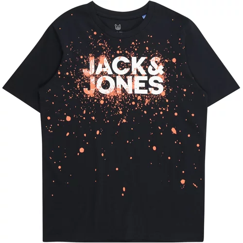 Jack & Jones Majica 'SPLASH' mornarsko plava / marelica / bijela