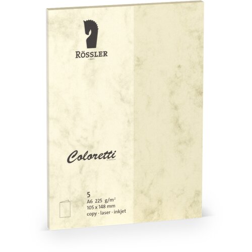 Grupo COLORETTI DVOJNA KARTICA A6 5 ENOT KREM MARMOR, (20862598) Cene
