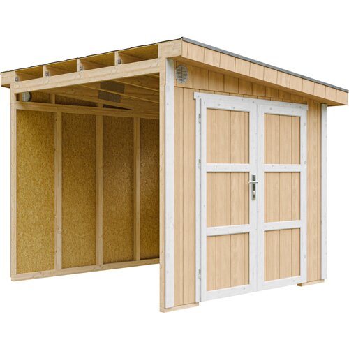 Timbela Vrtna hišica vrhunske kakovosti 5,9 m² - V231x248x294 cm - Brez tal in stranske stene - M938B-HARVEST HONEY, (5000117215) Cene
