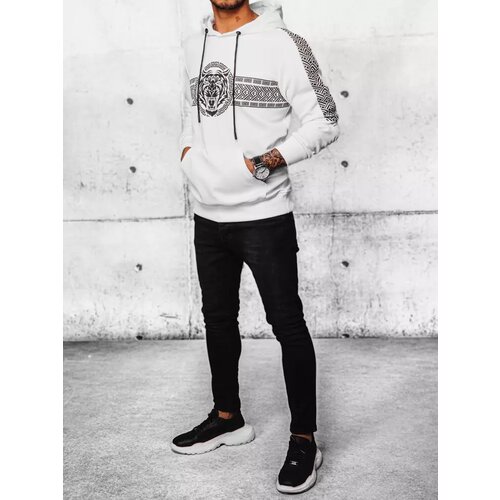 DStreet Men's Hoodie White Cene