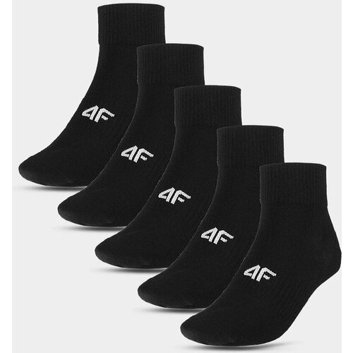 4f Men's Casual Socks Above the Ankle (5pack) - Black Slike