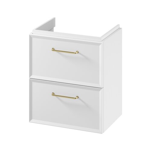 Cersanit S1021-005 - Viseći kupatilski ormarić ispod umivaonika MILLE SLIM 50x35 cm, beo Slike