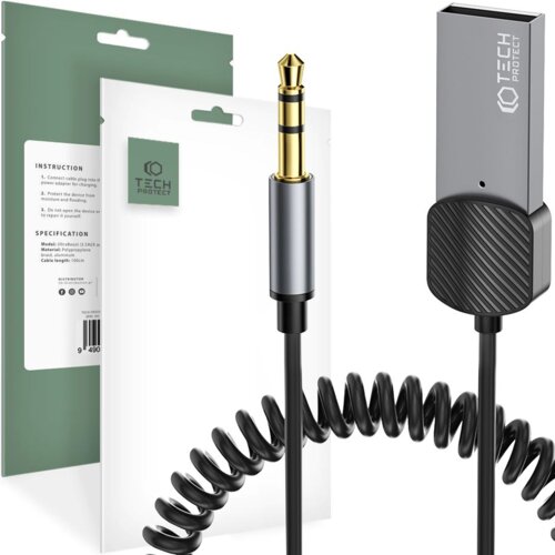TECH-PROTECT ADAPTER BLUETOOTH AUX AVDIO KABEL ZA STEREO GREY ULTRABOOST, (22070877) Cene