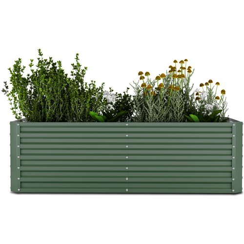 Blumfeldt High Grow Straight dvignjena gredica, 1200 L, Ergonomska, Odporna na vremenske vplive, Odprto dno Cene