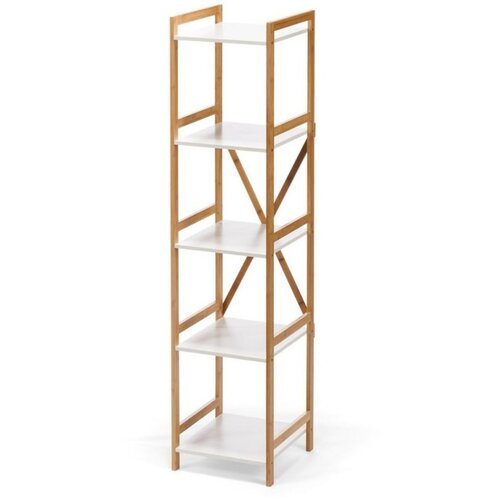 Bonami Essentials Bel regal iz bambusa s 5 policami loomi.design Lora Slike