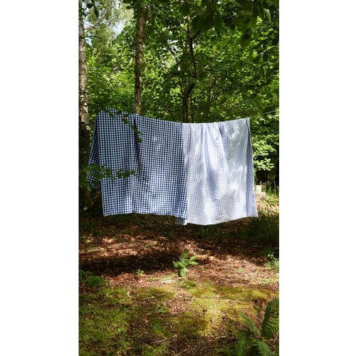JUNA Temno modra enojna podalj&amp;scaron;ana posteljnina iz krepa 150x210 cm B&amp;aelig;k&amp;amp;B&amp;oslash;lge &amp;ndash; Slike