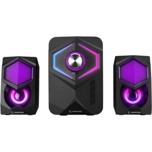  Zvučnici 2.1 gaming RAMPAGE RMS-175BT, 5W*2, Bluetooth, USB/microSD/FM Cijene
