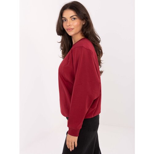 RUE PARIS Sweatshirt-RV-BL-A877.19P-burgundy Slike