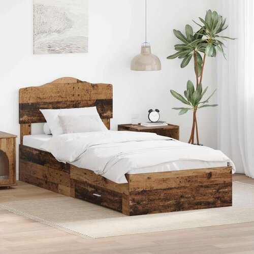  Okvir za krevet Staro drvo 90 x 190 cm Konstruirano drvo Cene