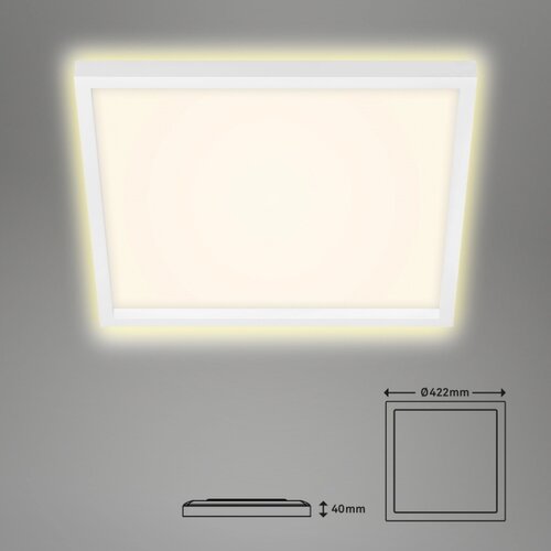 BRILONER 7364-016 - led stropna svetiljka cadre LED/22W/230V 42,2x42,2 cm bela Slike