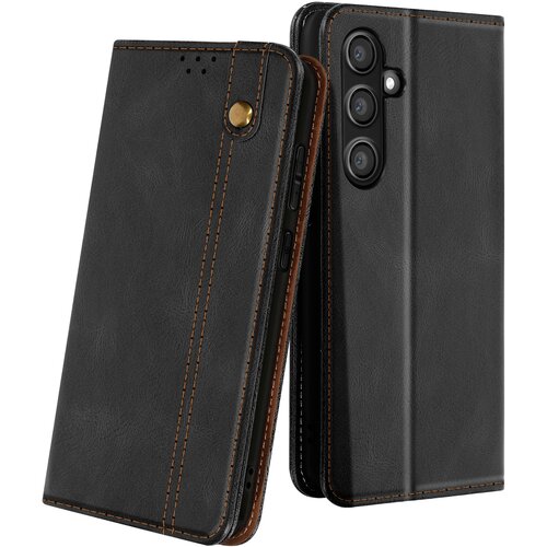 AVIZAR Ohišje za Samsung Galaxy S24 FE Clapet Wallet z magnetom, Črna, (5000012262) Cene