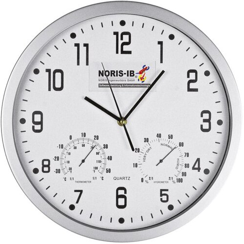  SAT ZIDNI S VLAGOMJEROM I TERMOMETROM MACMA 41238-06 BIJELI Slike