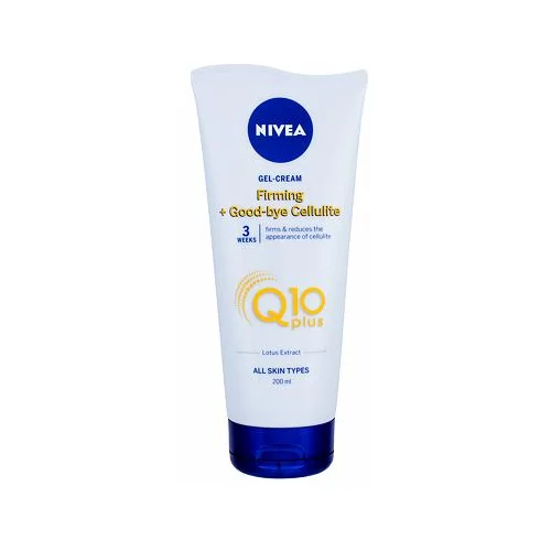 Nivea Q10 plus firming + good-bye cellulite gel-cream učvrstitven gel proti celulitu 200 ml za ženske