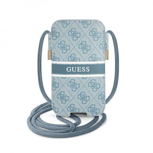 Guess Torbica za pametni telefon 6,1'' z vrvico 4G Stripe model, Modra, (21736893) Cene