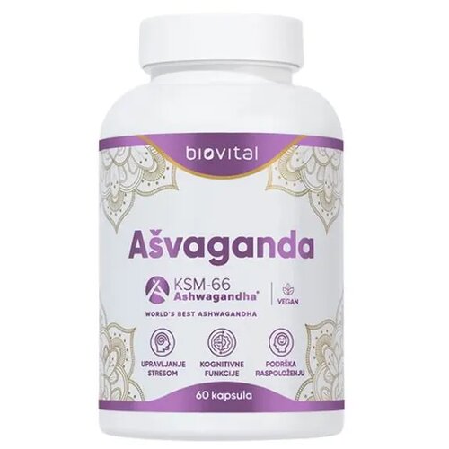 Biovital Ašvaganda, 60 kapsula Cene