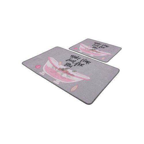  Make time djt multicolor bathmat set (2 pieces) Slike