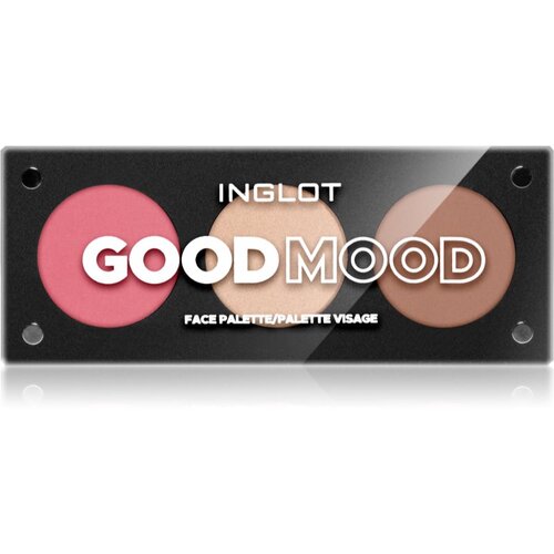 Inglot Face Palette osvetljevalec, bronzer in rdečilo odtenek Good Mood 7 g Cene