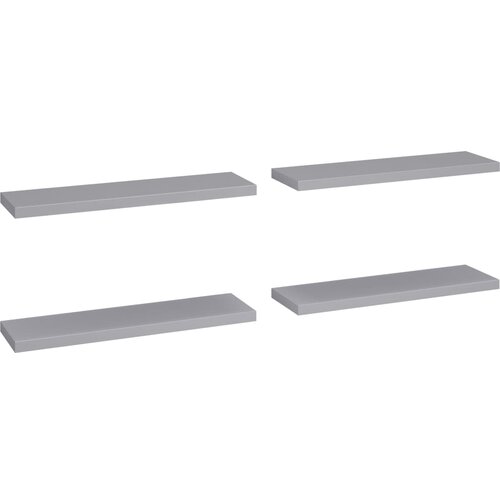 Maison Chic 4 kosi Stenske Police - Viseče police sive 90x23,5x3,8 cm MDF, (21758772) Slike