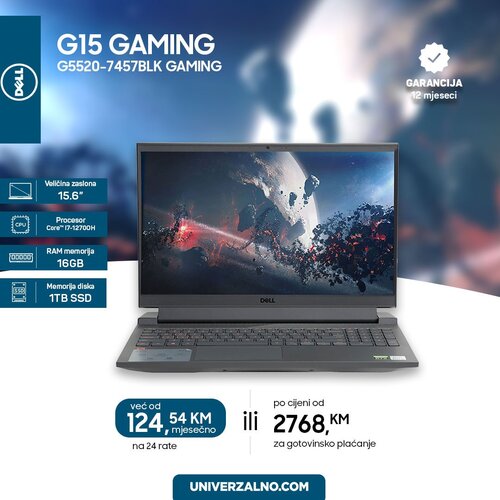 Dell G15 G5520-7457BLK GAMING Cijene