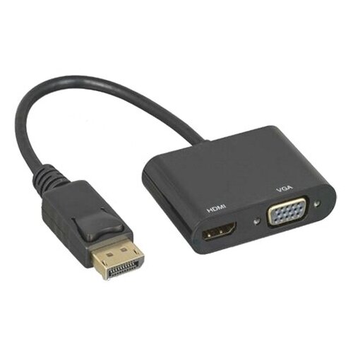  Adapter-konvertor Display Port na HDMI 4K+VGA, metal Cene