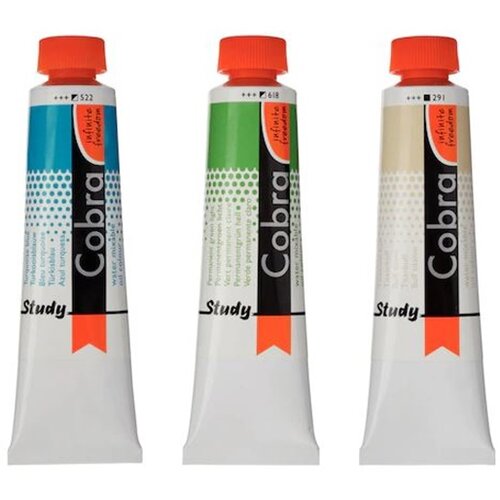 Uljane boje topive u vodi COBRA STUDY 40ml (uljana boja) Slike