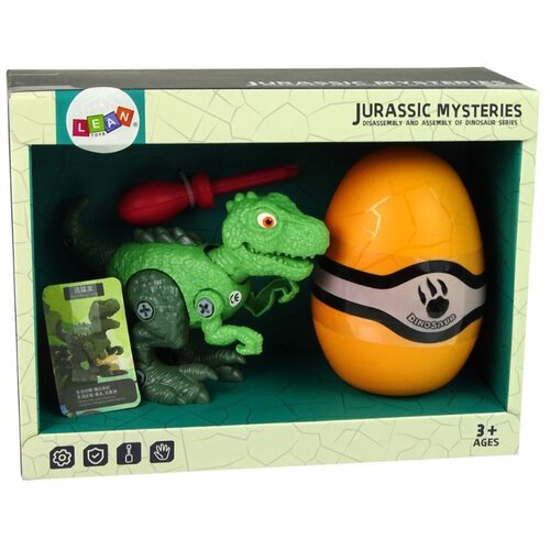  Dinosaur na rastavljanje Tyrannosaurus Rex s jajetom i dodacima zeleni Slike