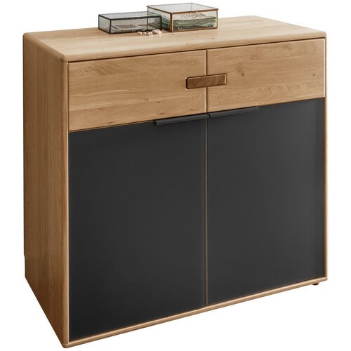 Linea Natura KOMODA, antracit, hrast bianco Cene