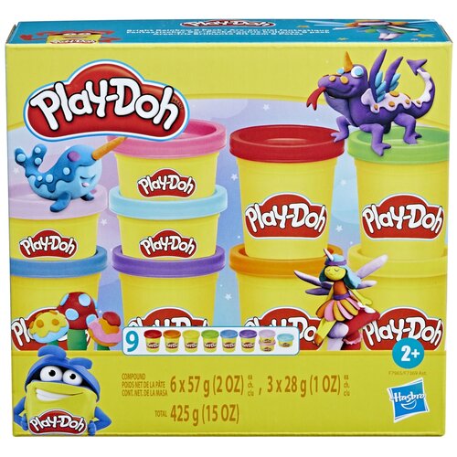 Hasbro Play doh Set plastelina f7369, 9 kantica Slike