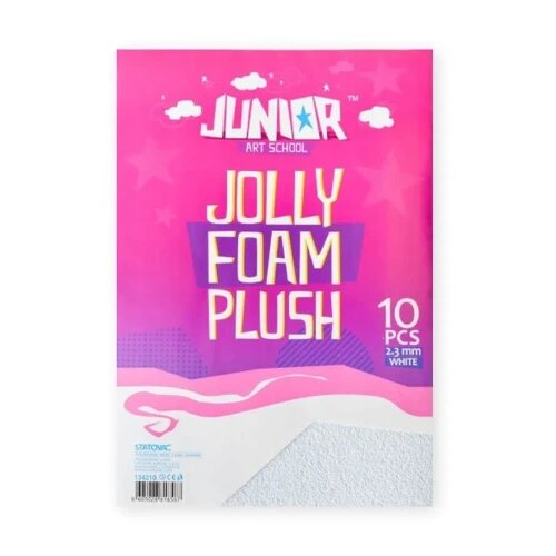 Junior jolly plush foam eva pena pliš a4 10k - odaberite nijansu bela ( 134210 ) Cene