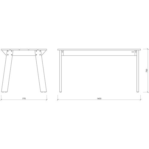 Noo.ma Vrtni stol od masivnog bora 77x140 cm Navo &amp;ndash; Slike
