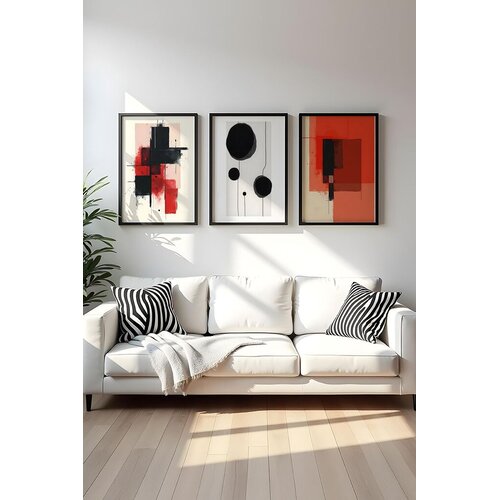 WALLXPERT Uramljena slika Huhu429, 50x70 cm, 3 dijela Cene