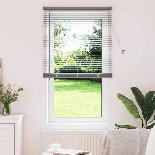 vidaXL Zavjesa za prozor sa zavjesama Srebrna 80 x 130 cm Aluminij Cijene