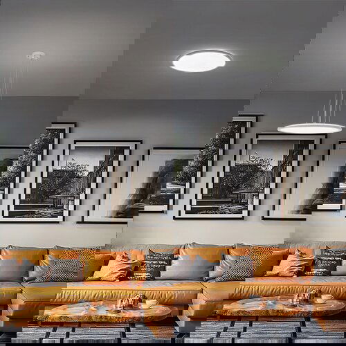  LED plafonjera Nymphea Flat DUO 36W CCT IP54 krug bela Cene