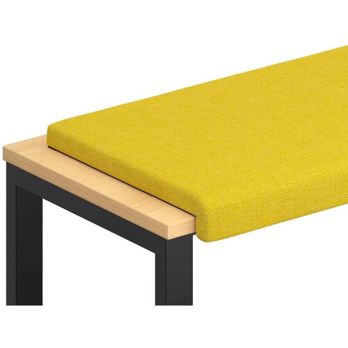  Jastučić za klupu Tkanina Svijetlo žuta Dubina 35 cm Slike
