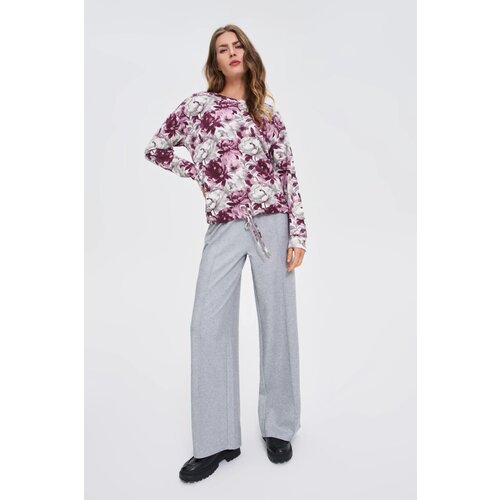 Marisse White Floral Sweatshirt Slike
