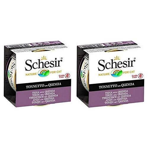 Schesir cat adult tunjevina & kinoa konzerva 85g hrana za mačke Slike