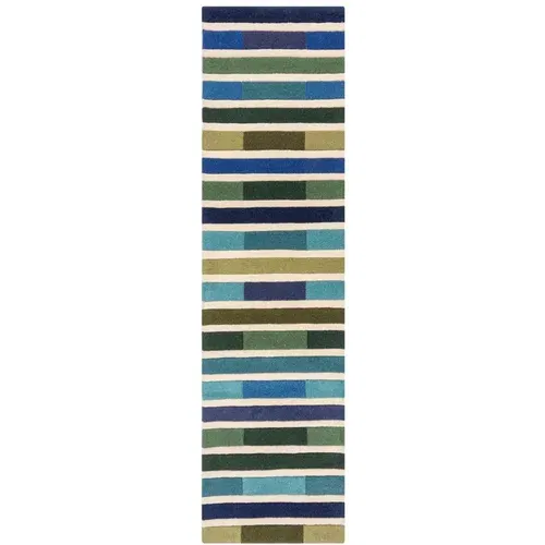 Flair Rugs tepih od zelene vune 230x60 cm piano - flair rugs